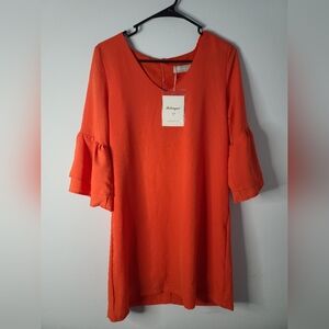 Chic Orange Mini Dress
